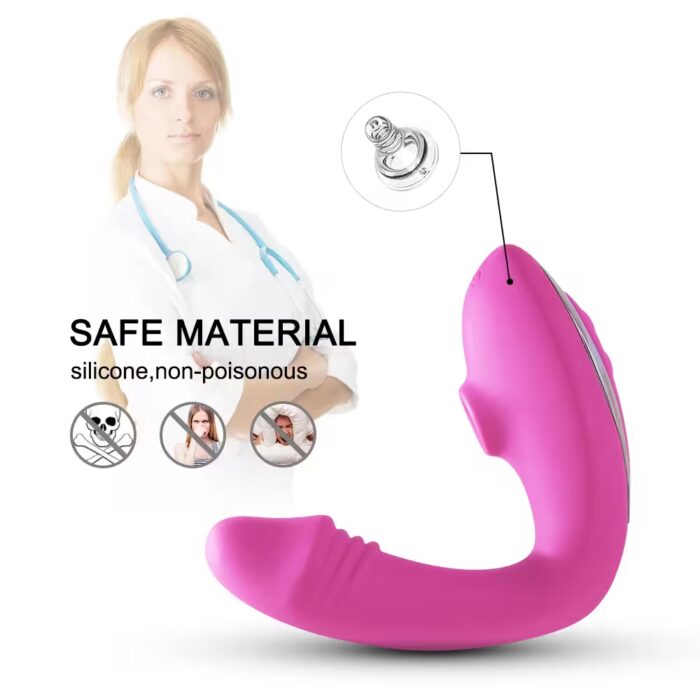 2-in-1 Clitoral Suction & G-Spot Vibrator – Nipple & Vagina Stimulator for Women - Image 2