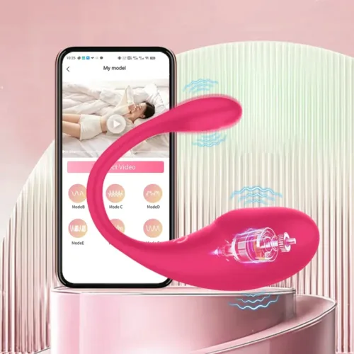 Enjoy discreet dual pleasure anywhere with this Bluetooth wearable vibrator. App-controlled, waterproof, whisper quiet – perfect for solo or couple play.