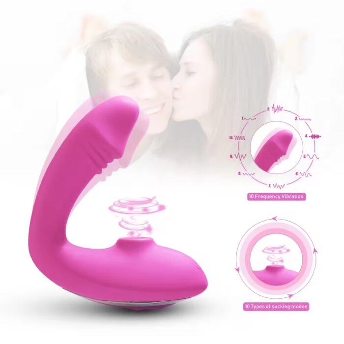 2-in-1 Clitoral Suction & G-Spot Vibrator – Nipple & Vagina Stimulator for Women - Image 3