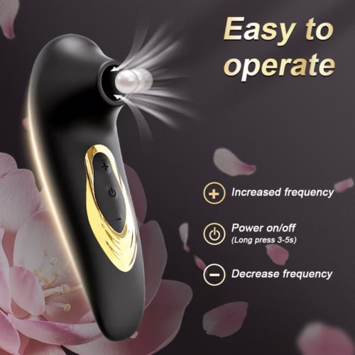 Clitoral suction vibrator for women with soft silicone nozzle