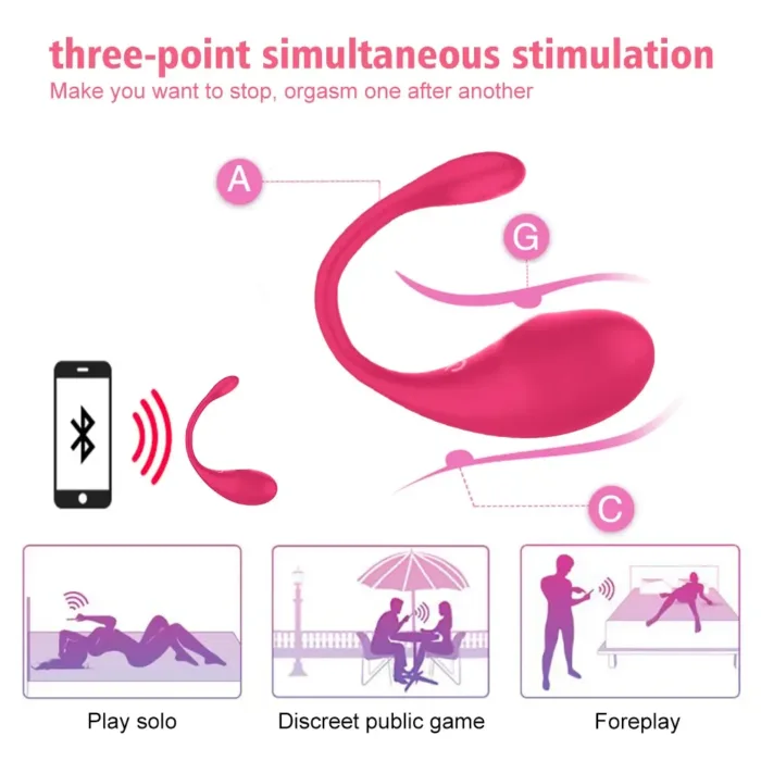 Wearable Bluetooth G-Spot Vibrator with App Control – Clitoral Panty Vibrator for Women - Image 3