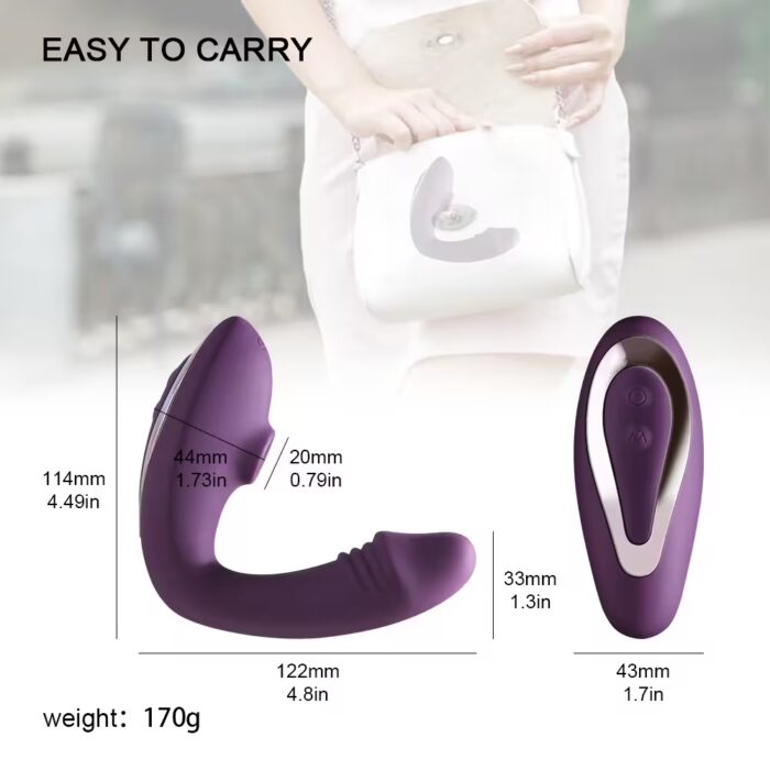 2-in-1 Clitoral Suction & G-Spot Vibrator – Nipple & Vagina Stimulator for Women - Image 6