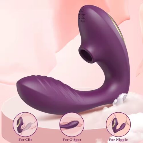 pink clit sucker and G-spot vibrator for women