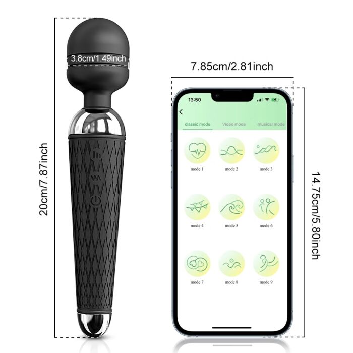 10-Mode AV Wand Vibrator – Clitoral & Nipple Massager for Women - Image 7