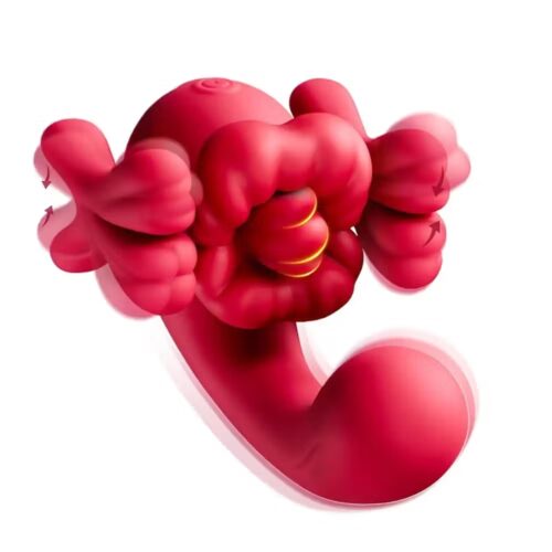 3-in-1 tongue licking vibrator with G-spot and clitoral stimulation