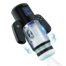 Automatic telescopic male masturbator with ergonomic handle and heated sleeve