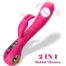 2-in-1 rabbit vibrator with LCD display for women