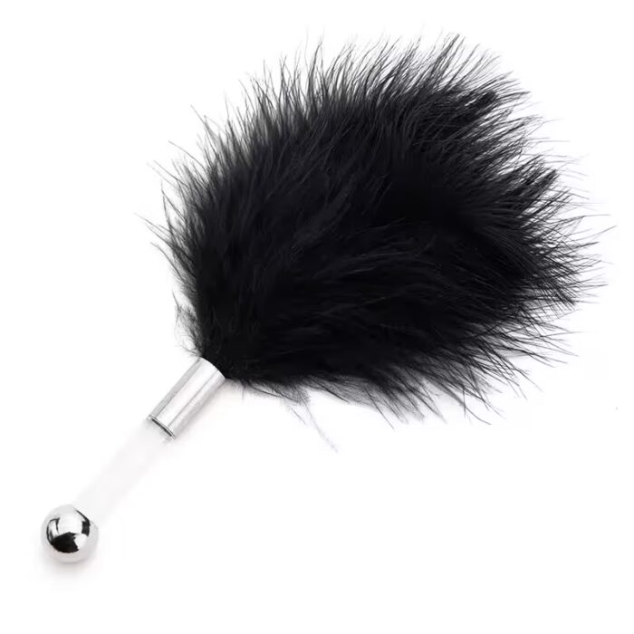 4Pcs Bondage Set – BDSM Kit with Eye Mask, Whip, Spanking Paddle & Feather Tickler - Image 4