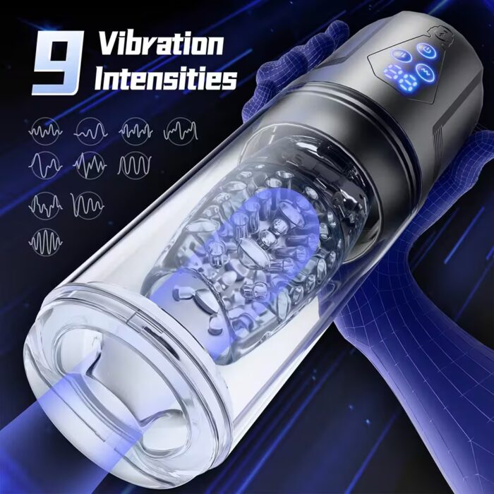 3-in-1 App-Controlled Male Masturbator – Thrusting, Rotating & Vibrating Blowjob Machine – Bild 2
