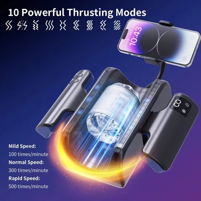 Automatic Telescopic Male Masturbator – High-Speed Piston Stroker with 12cm Thrusting Motion – Image 2