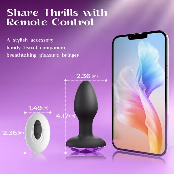 360° Rotating Wireless Anal Vibrator – Butt Plug & Prostate Massager for Couples – Image 3