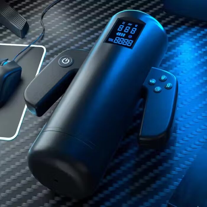 Automatic Telescopic Male Masturbator – Handle-Controlled Heated Cup with 4 Sucking, 4 Thrusting & 9 Vibration Modes – Image 4