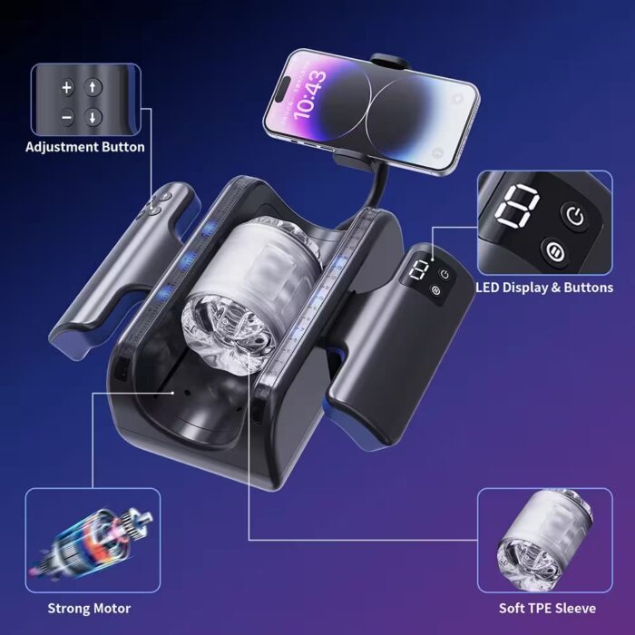 Automatic Telescopic Male Masturbator – High-Speed Piston Stroker with 12cm Thrusting Motion – Image 4