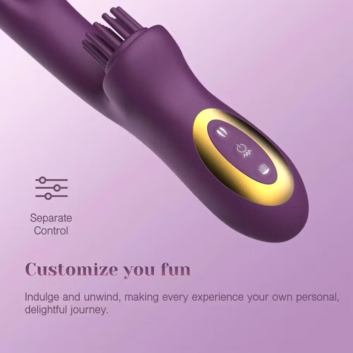 3-in-1 Come-Hither Rabbit Vibrator – Clitoral Tickler with G-Spot & Nipple Stimulation, 10 Vibration Modes – Image 4