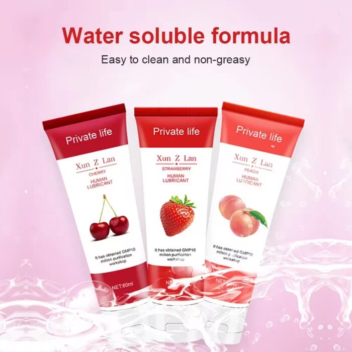 60mL Fruit-Flavored Water-Based Lubricant for Women – Oral, Anal & Vaginal Gel – Image 2