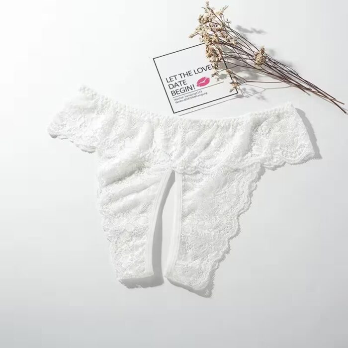 XL - 4XL Plus Size Open-Crotch Thong – Transparent Sexy Lingerie - Image 8