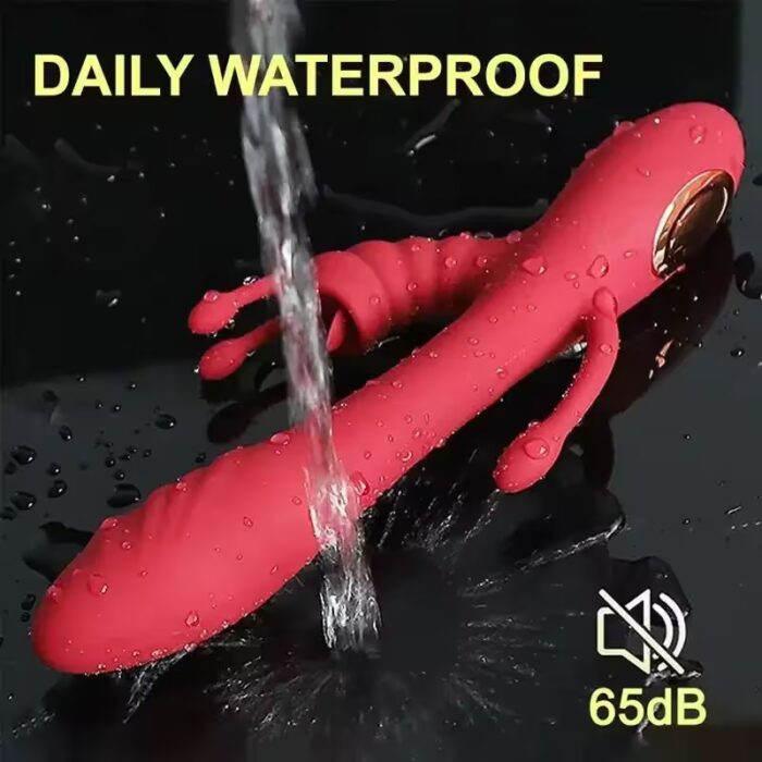 3-in-1 Thrusting & Heating Vibrator – G-Spot, Clitoral, and Licking Tongue Stimulator - Image 5