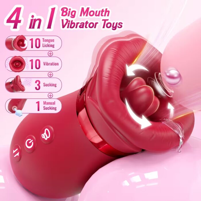 Tongue Wiggle Clit Sucker Vibrator – Suction & Flicking Stimulator for Women - Image 2