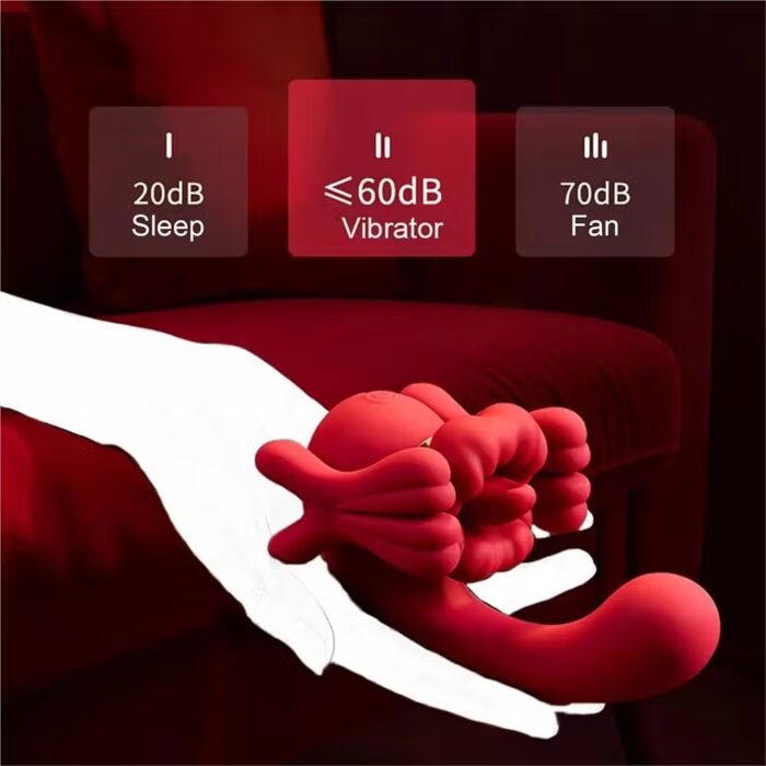 3-in-1 Tongue Licking Vibrator – Clitoral, G-Spot & Dildo Massager for Women - Image 5