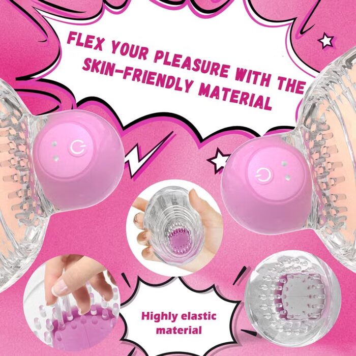10-Mode Nipple Vibrator & Suction Clamps – Breast Stimulator Toy for Women – Image 5