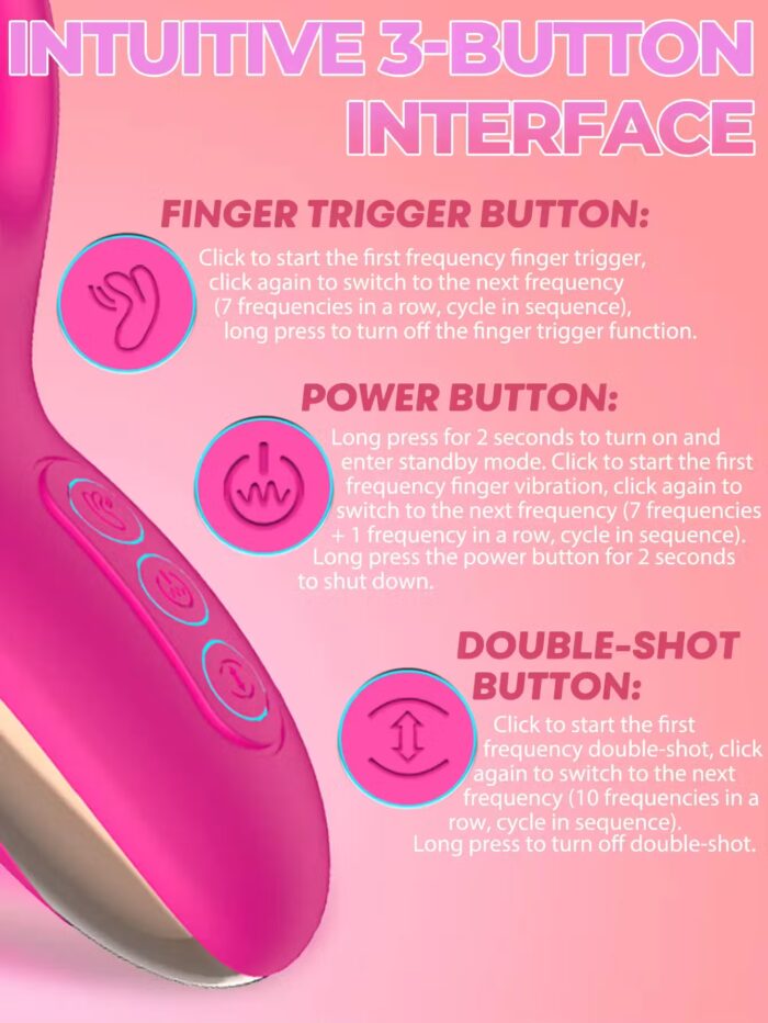 G-Spot Tapping Dildo Vibrator – Clitoral & Vaginal Massager for Women – Image 4