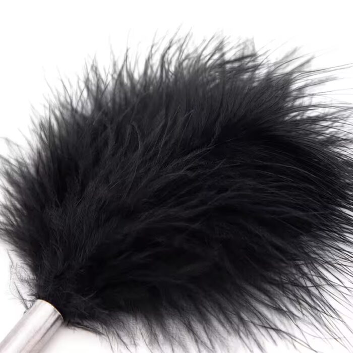4Pcs Bondage Set – BDSM Kit with Eye Mask, Whip, Spanking Paddle & Feather Tickler - Image 2