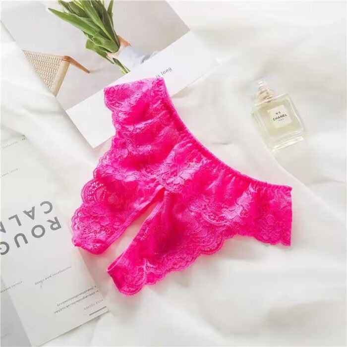 XL - 4XL Plus Size Open-Crotch Thong – Transparent Sexy Lingerie - Image 9