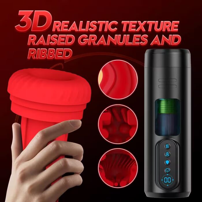 LCD Automatic Male Masturbator – 9 Thrusting Modes, Heating, Suction & Vibration Blowjob Cup - Image 6