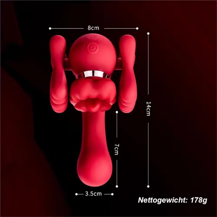 3-in-1 Tongue Licking Vibrator – Clitoral, G-Spot & Dildo Massager for Women - Image 6