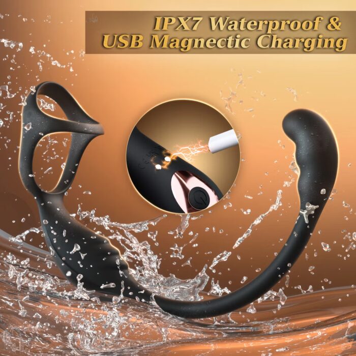 Remote Control Prostate Massager with Vibrating Cock Ring – Dual Stimulation Anal Vibrator for Men - Image 6