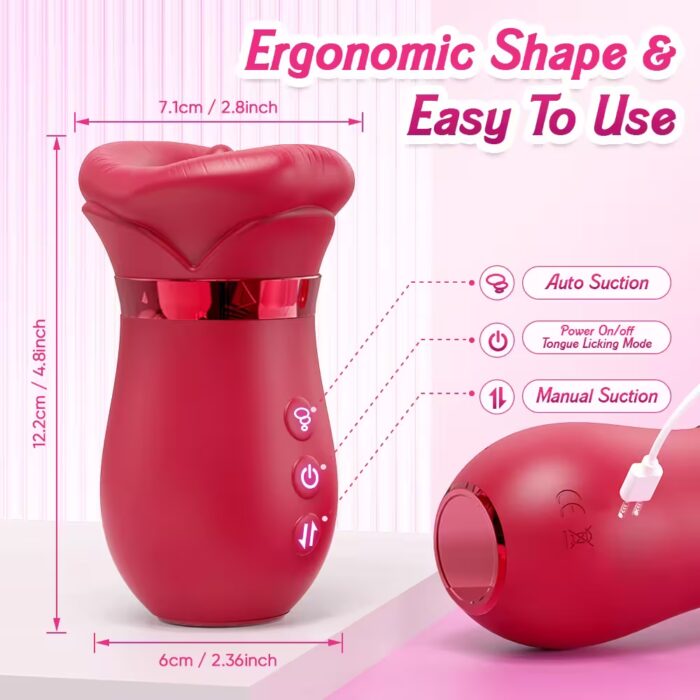 Tongue Wiggle Clit Sucker Vibrator – Suction & Flicking Stimulator for Women - Image 5