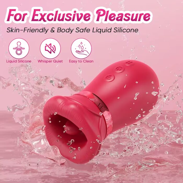 Tongue Wiggle Clit Sucker Vibrator – Suction & Flicking Stimulator for Women - Image 6
