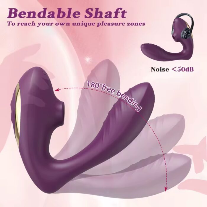 Clit Sucker & G-Spot Vibrator – Dual Stimulation Toy for Women - Image 5