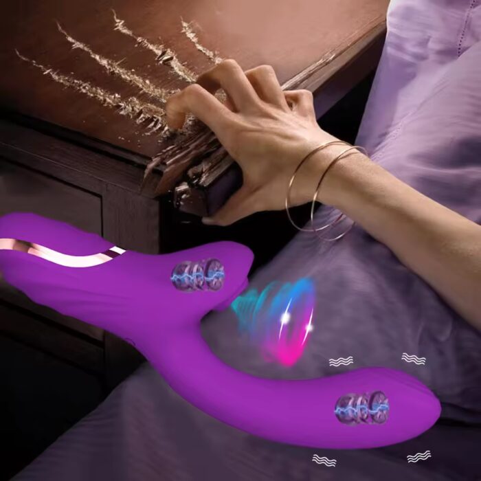 20-Mode Clitoral Suction Vibrator – Powerful Air Pulse & Dildo Combo for Women - Image 6