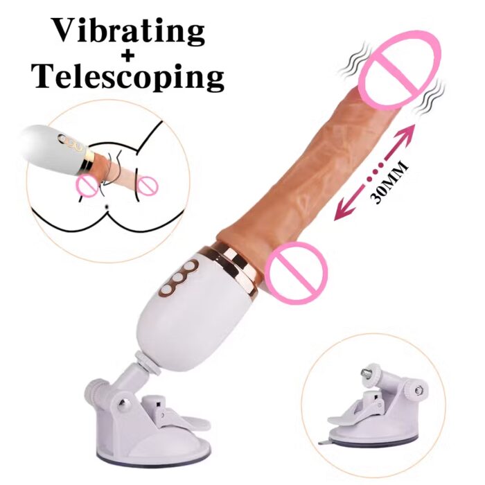 Adult Thrusting Telescopic Dildo Machine – G-Spot Vagina Massager Vibrator for Women – Image 2