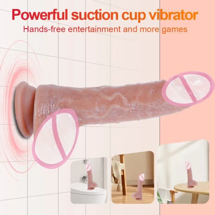 Realistic Dildo – Big Soft Suction Cup Silicone Penis for Female Anal & Vaginal Masturbation - Image 4