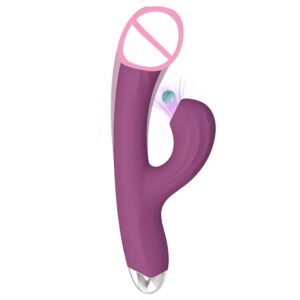 2-in-1 clit sucker vibrator with 10 modes for G-spot and clitoris stimulation