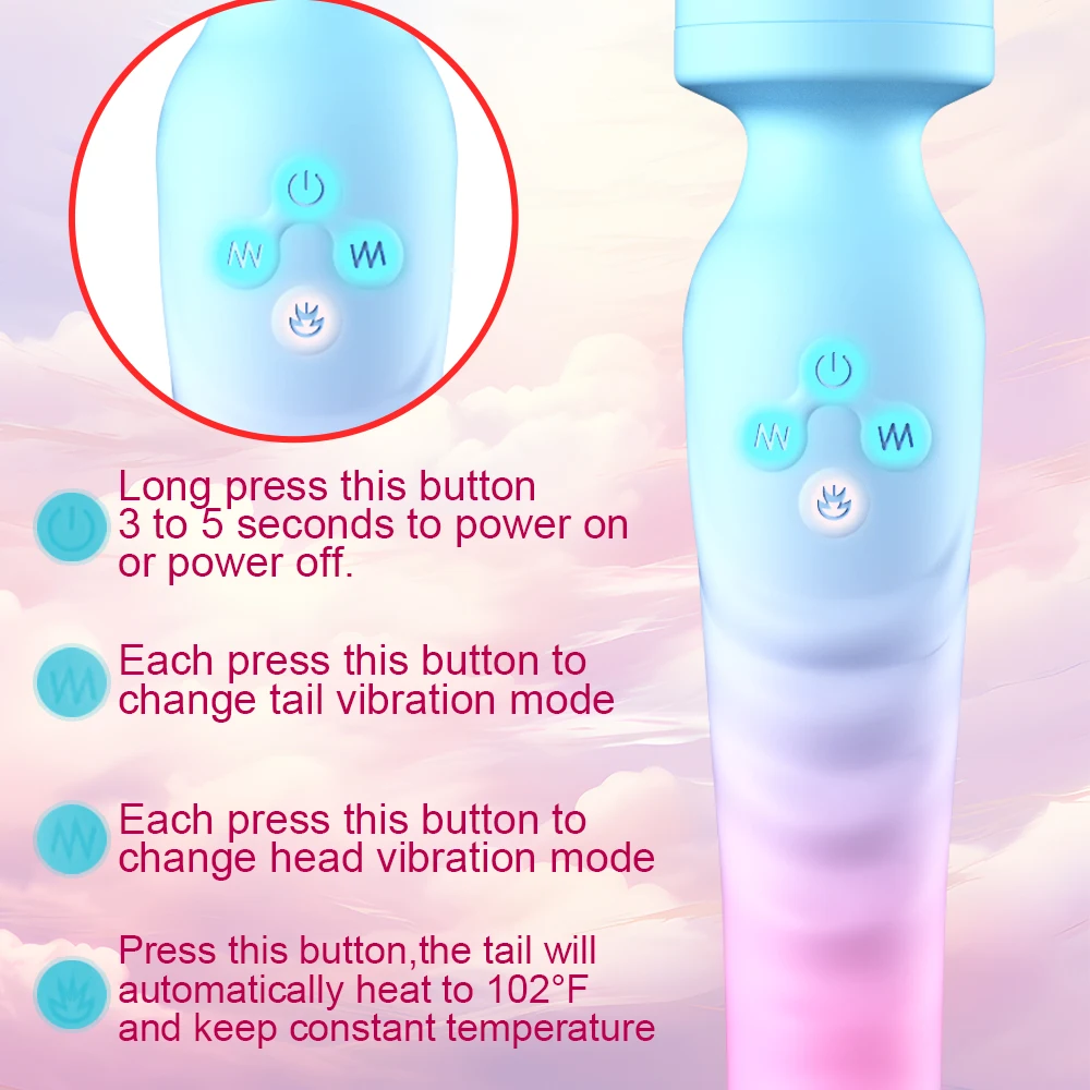 Powerful AV Magic Wand Vibrator – G Spot & Clitoral Stimulator for Women Powerful AV Magic Wand Vibrator – G Spot & Clitoral Stimulator for Women – AmourToy