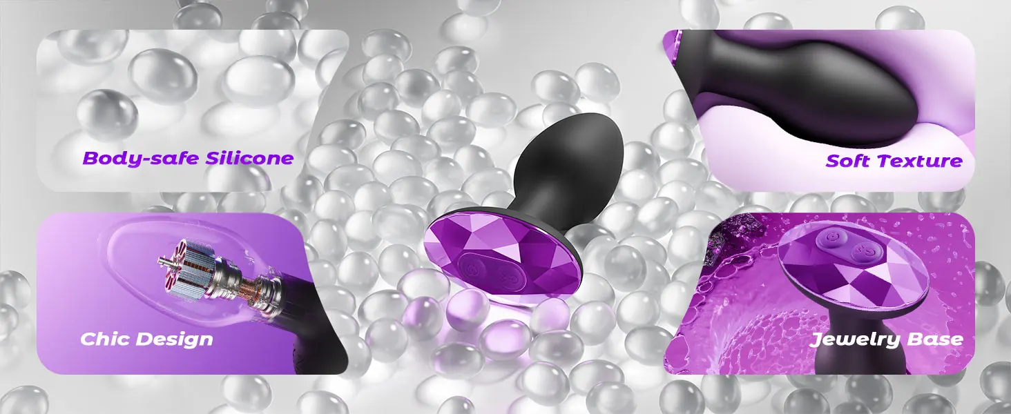 Rotating Vibrating Butt Plug 360° — 10 Rotation & 10 Vibration Modes | Curved Perineum & Anal Stimulator | Unisex | Rechargeable & Waterproof – AmourToy