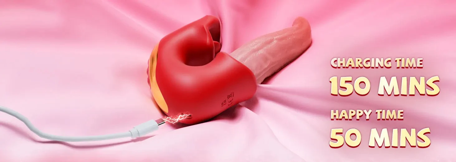 Tongue Licking Vibrator 3-in-1 for Women — 10-Mode Vibration, Occlusion & Swinging | Realistic Tongue G-Spot & Clitoris Stimulator | Female & Couples – AmourToy