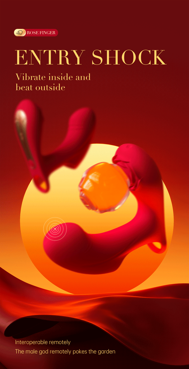 Finger Vibrator App Control — Dual Motor 9 Vibration + 9 Patting Modes | 60° Bendable G-Spot & Clitoris | Wearable Ring Design | Couples & Solo – AmourToy