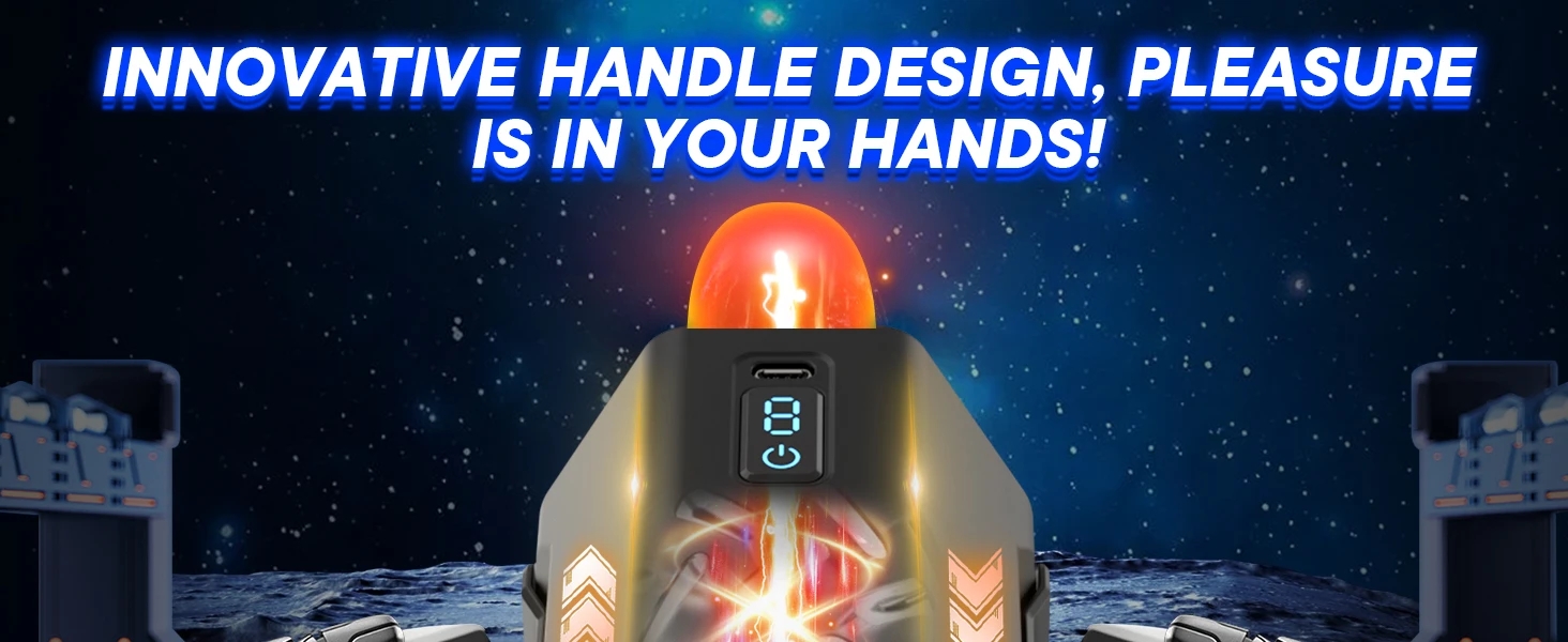 Thrusting Rotating Masturbator 7 Modes — Open-Ended Handle Design | Large Granule Texture | One-Button Control | Detachable TPE Sleeve | Type-C Rechargeable – AmourToy