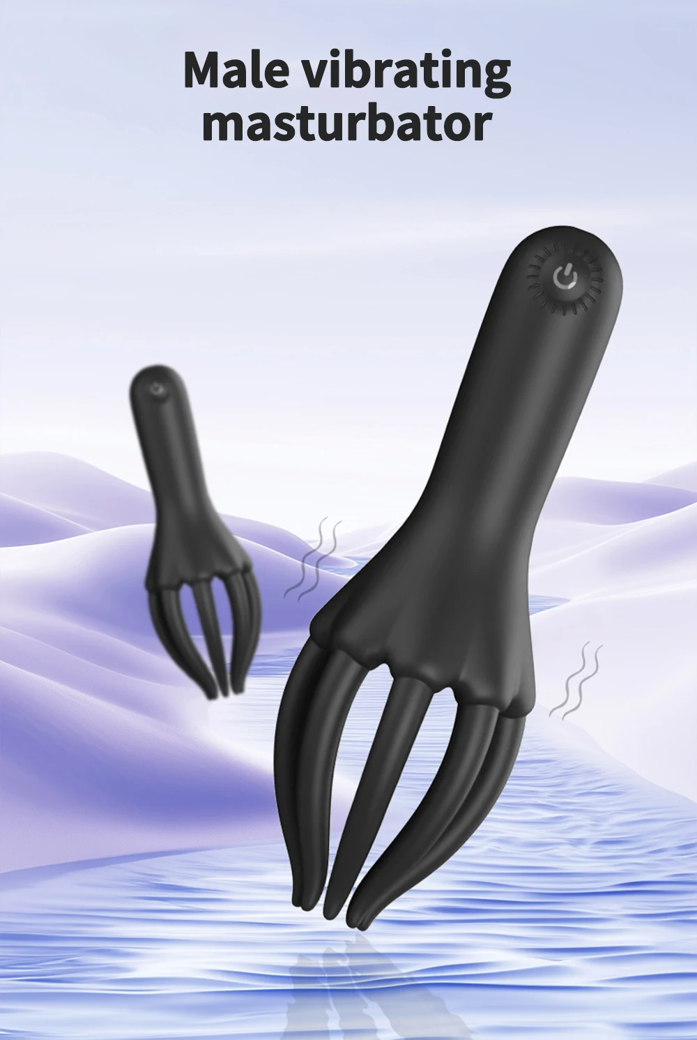 Glans Trainer Vibrator for Men — 10-Mode Soft Silicone Fingertip Penis Stimulator | Sensitivity Training & Stamina Improvement | USB Rechargeable Waterproof – AmourToy