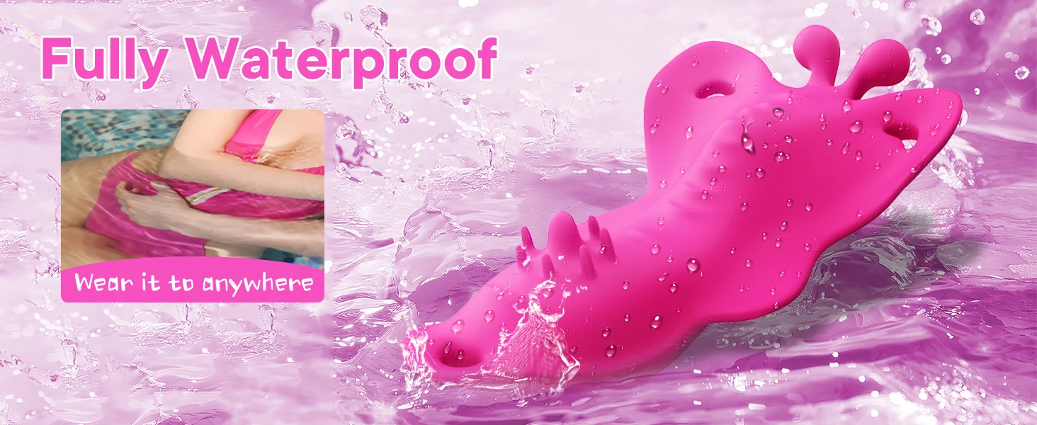 Butterfly Wearable Vibrator for Women — App Control 9+5 Modes | Adjustable Non-Slip Strap | Dual Brush Clitoral Design | 100% Waterproof | All Body Types – AmourToy
