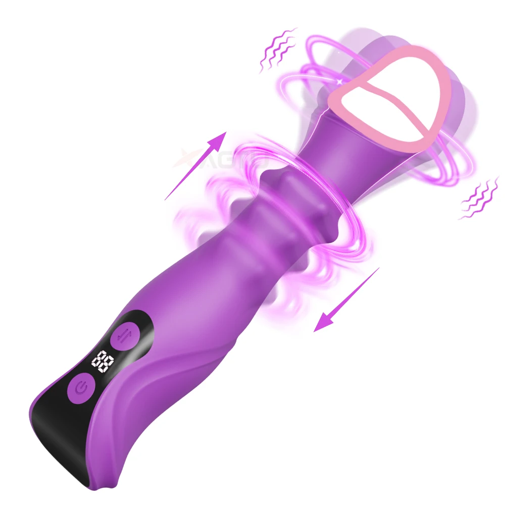 Thrusting Dildo Vibrator for Women - G Spot Vibrating Dildo with Dual Stimulation Thrusting Dildo Vibrator for Women - G Spot Vibrating Dildo with Dual Stimulation – AmourToy