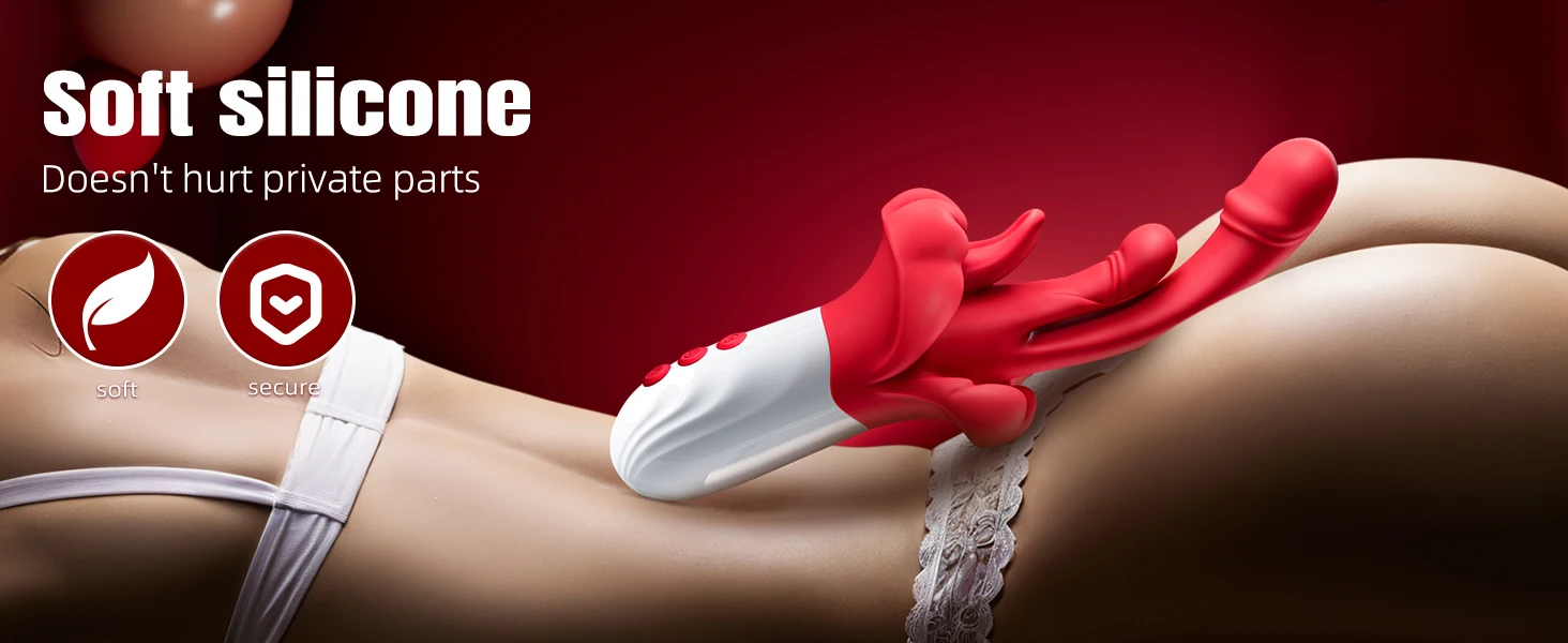 Heated Tongue Vibrator 5-in-1 for Women — 42°C Thermostatic + 10 Licking + 10 Vibration + 5 Swing Modes | G-Spot, Clitoris, U-Spot & A-Spot | IPX6 – AmourToy