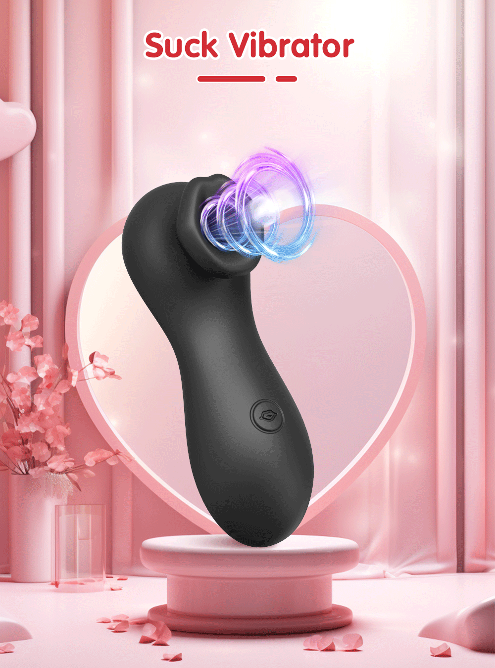 Clit Sucker Vibrator for Women — 9-Mode Air Pulse Clitoris & Nipple Stimulator | No Direct Contact Vacuum Suction | Compact Waterproof USB Rechargeable – AmourToy