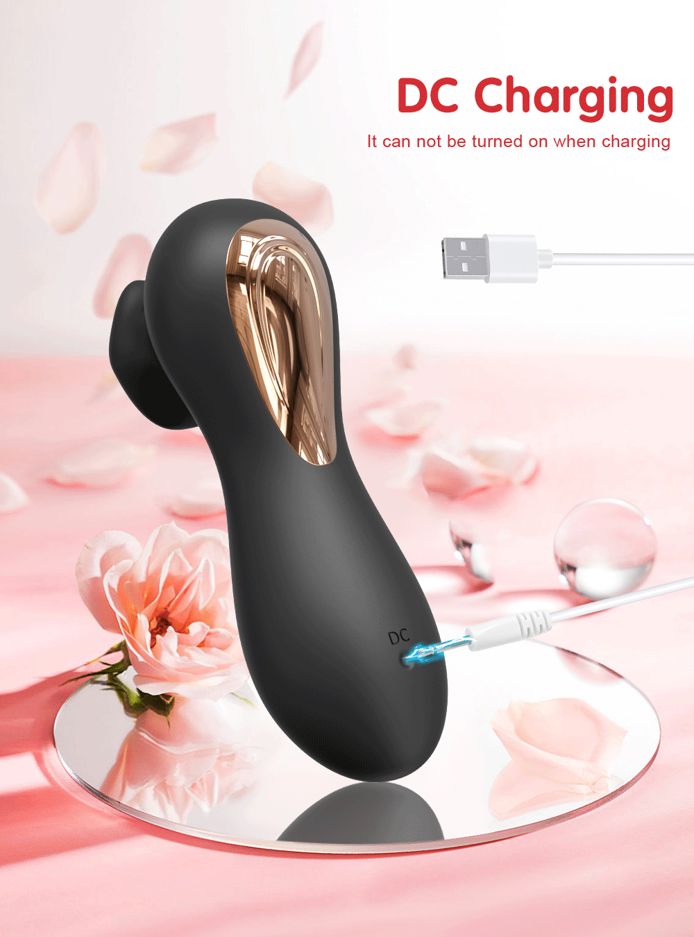 Clit Sucker Vibrator for Women — 9-Mode Air Pulse Clitoris & Nipple Stimulator | No Direct Contact Vacuum Suction | Compact Waterproof USB Rechargeable – AmourToy