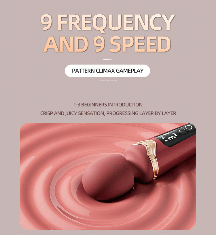 Heated Magic Wand Vibrator — 360° Rotation, 9 Modes – AmourToy