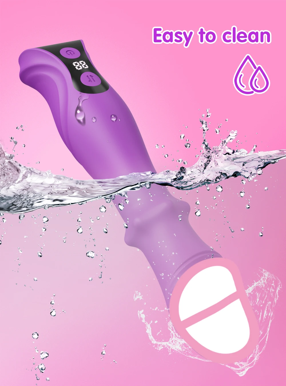 Thrusting Dildo Vibrator for Women - G Spot Vibrating Dildo with Dual Stimulation Thrusting Dildo Vibrator for Women - G Spot Vibrating Dildo with Dual Stimulation – AmourToy